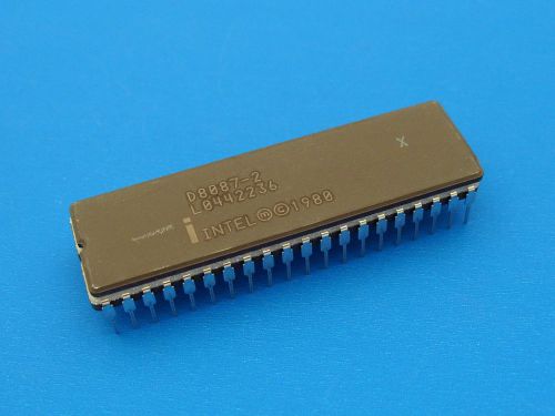 D8087-2 Math Coprocessor 8MHz, HMOS III Technology, Intel, Collectible - 1pcs