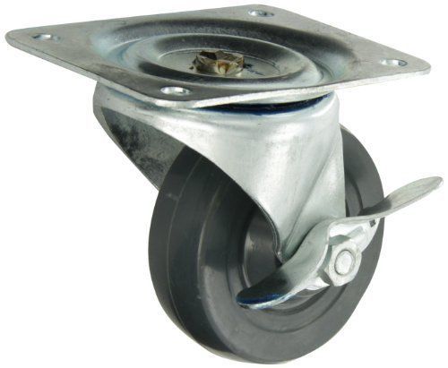 Albion 01 series 4&#034; diameter hard rubber wheel light duty swivel caster with cam for sale