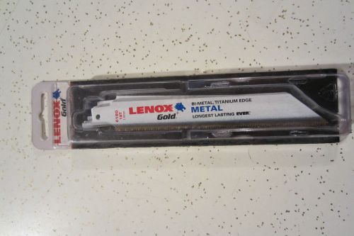 LENOX Gold 618G - 6&#034; 18TPI Titanium Edge Metal Cutting Reciprocating Blade - 5 P