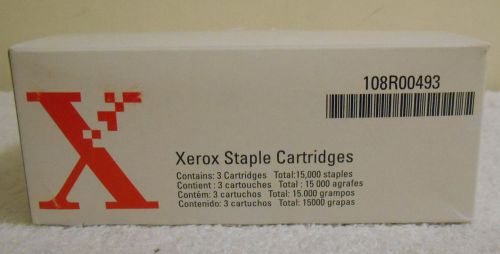Genuine Xerox 108R00493  Printer Staple Refill Cartridges 15,000 Staples Total