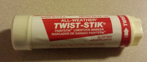All-Weather Twist-Stik Livestock Marker, 1-1/4&#034; Diameter, 4-3/4&#034; Length, red