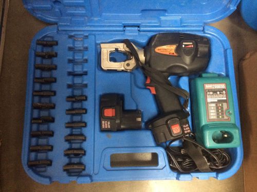 Thomas &amp; betts bplt62500bscr complete batt pac crimper with dies tbm6221-tbm6287 for sale
