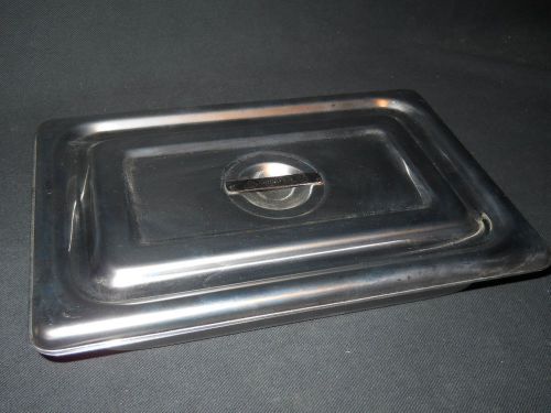 Polar Ware Stainless Steel 10&#034; x 6.5&#034; x 2&#034; Instrument Tray &amp; Solid Cover, 1002-2