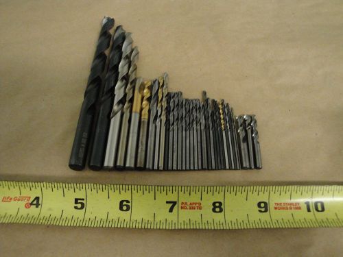 HIGH SPEED STEEL DRILLS - PARTIALLY USED