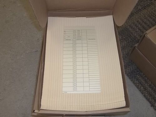 Box of 1000 Time cards