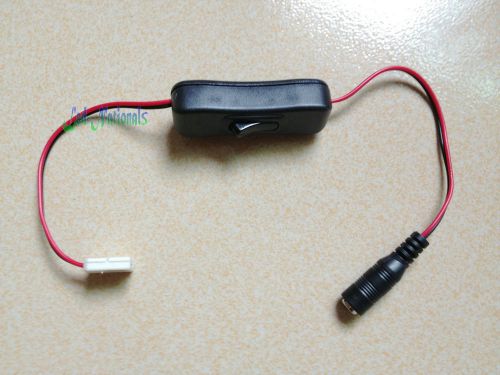 led strip lightss turn switch connector to adapter DC power supply 3528 PCB 8mm