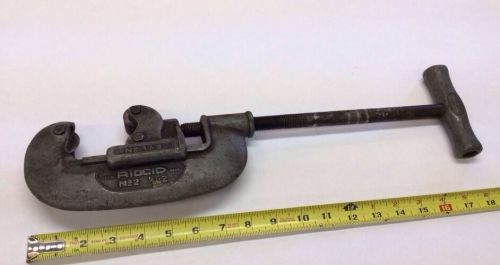 Vintage Ridgid No. 2 Pipe Tube Cutter 1/8 to 2 inch