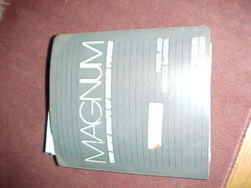 Magnum Kohler engines parts and service manual
