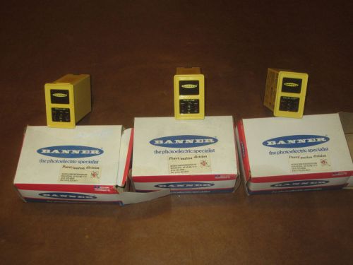 LOT OF 3 BANNER CD3A MAXI-AMP CD SERIES MODULES
