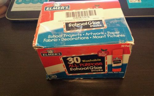 Elmer&#039;s Clear Glue Stick Class Pack, .24oz, 30/Pack