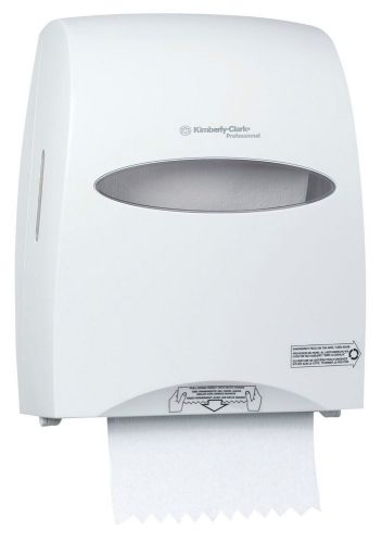 Kimberly-Clark Professional 09995 White SaniTouch Hard Roll Towel Dispenser -NEW