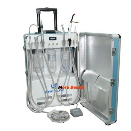 New portable dental unit with air compressor ultrasonic scaler led curing light for sale