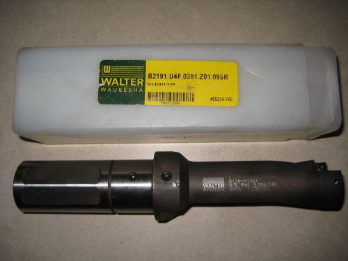 NEW WALTER B2191.U4F.0381.Z01.095R 1 1/2&#034; Indexable Drill AMEC cnc mill lathe