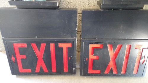 Halo sure lites 2 sided exit signs 2 total for sale