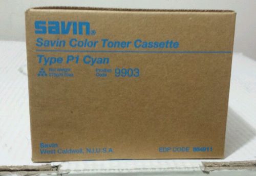 (1) Savin Color Toner Type P1 Cyan Product Code: 9903 EDP Code: 884911