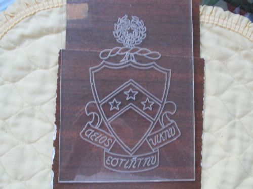 Engraving Template College Fraternity Phi Kappa Tau Crest - for awards/plaques