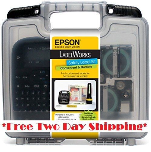Epson labelworks safety label kit (c51cb70200) ~free 2-day shipping~ for sale