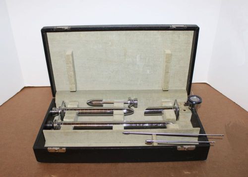 Vintage national sigmoidoscope proctoscope anoscope set w/case for sale
