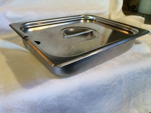 Vollrath steam table pan super pan stainless w/lid 4 qts #3022-2 for sale