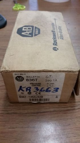 Allen Bradley, 836T-T253JX20, Ser A Pressure Control Switch Sensor