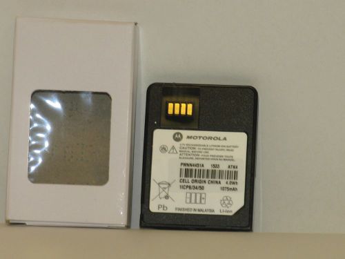 Motorola oem minitor vi standard ip56 li-ion battery 1050m1075t # pmnn4451a for sale