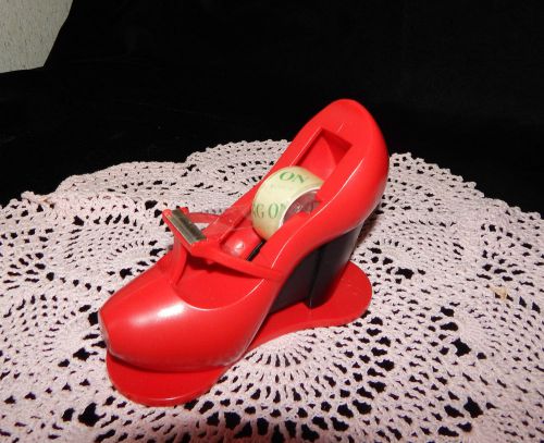 RED SHOE SCOTCH TAPE DISPENSER~MADE IN CANADA~-FREE SHIPPING