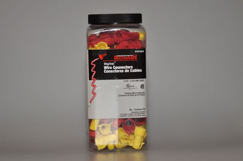 Free shipping! buchanan wing twist wire connectors 150 plus wt51yellow wt52red for sale