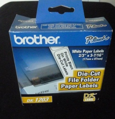 Brother P Touch Die Cut Folder Labels - DK1203
