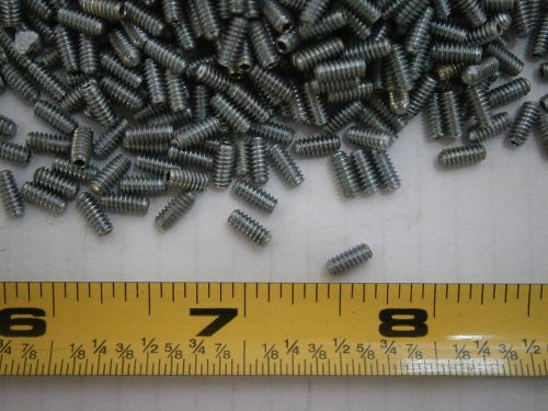 Set screws 4-40 x 1/4 socket head flat point alloy steel zinc lot of 100 #621 for sale