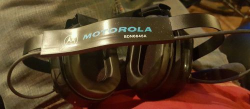 Motorola BDN6645A - Heavy Duty Dual Muff Headset + adaptor cable  BDN6673 great