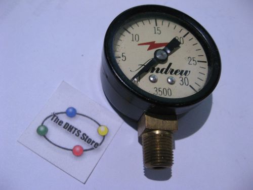 Andrew Antenna Waveguide Pressure Window Gauge 30 psi psig 1.5 Dia, 1/8 NPT 3500