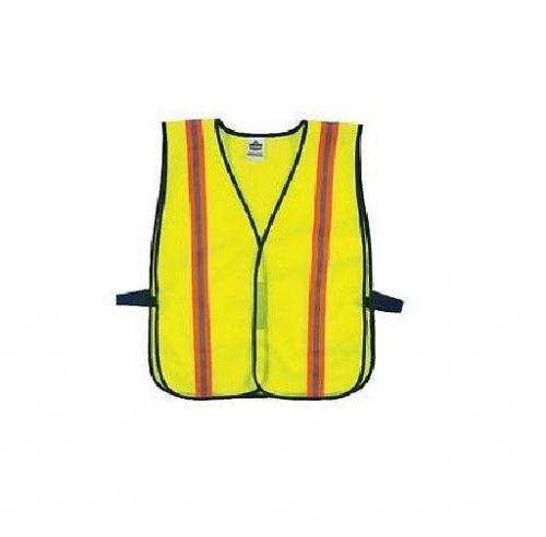 Ergodyne GLOWEAR® 8030HL Non-Certified Vests Lime Yellow reflective stripes new