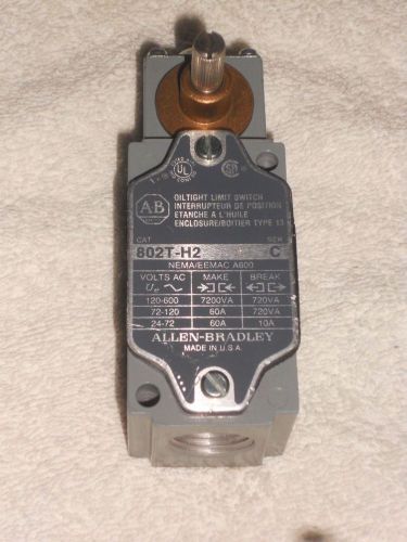 Allen-Bradley 802T-H2 Oiltight Limit Switch, Type 13 - NEW/Old Stock!