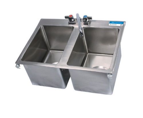 2 Compartment Drop In Sink BBK-DIS-1014-2-P-G