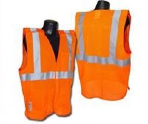 Radians SV4OMXL Economy Class 2 Breakaway Mesh Safety Vests, X-Large, Orange