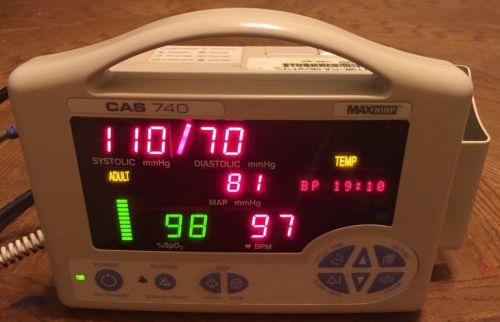 Casmed 740 SPO2 Blood Pressure Patient Monitor Cas Medical Systems