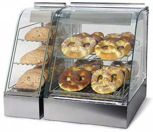 Wisco food warming heated merchandising cabinet 2 tier 15in wide - 323hh for sale