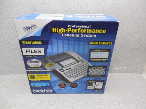 New brother p-touch professional high performance labeling system model pt-2700 for sale