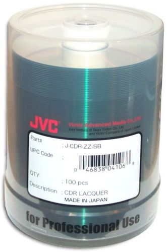 600 JVC Taiyo Yuden 52X CDR (CD-R) 80min 700MB Shiny Silver in Cake Box