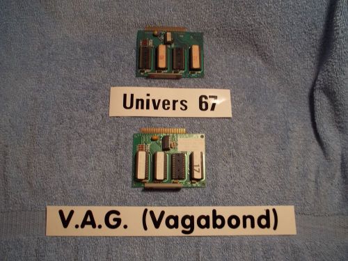 Gerber IV Graphix Signmaker IV Original x2 FONT CARDS  V.A.G. and UNIVERS 67