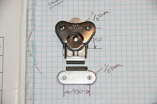 Rotary butterfly draw latch 2 part cam lock for sale