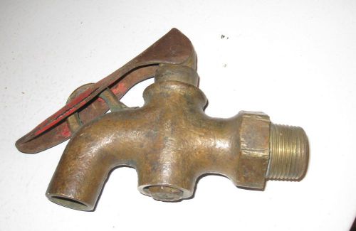 Vintage brass  lever faucet valve drum barrel bung spigot for sale