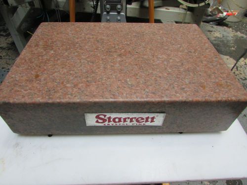 Starrett Crystal Pink Granite Surface Plate 12&#034; x 18&#034; x 4&#034;