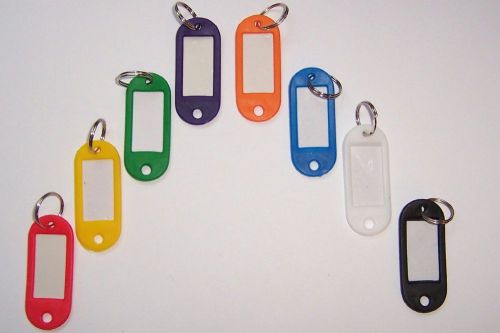 25 pk colored plastic key tags