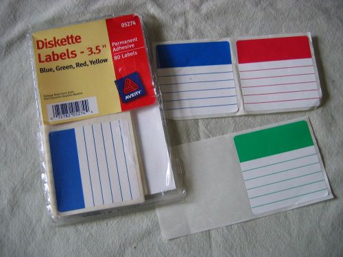 1997 AVERY 67 Diskette Labels #05274 Open Package Permanent Adhesive