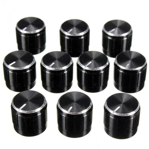 10x Volume Control Rotary Knobs For 6mm Dia. Knurled Shaft Potentiometer Durable