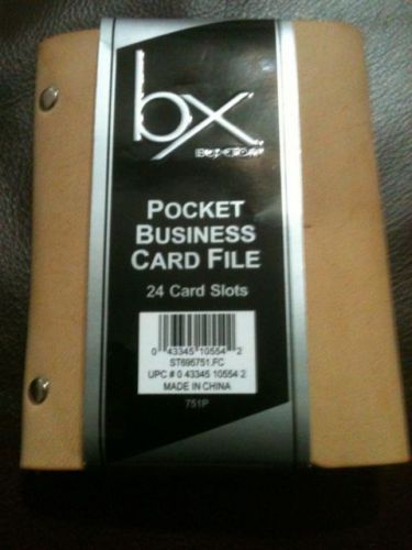 Buxton Pocket Business Card File - Can Hold Credit Cards - New With Tags