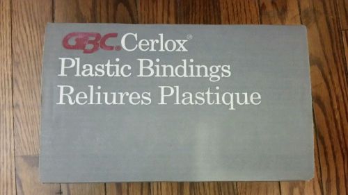 GBC Cerlox Plastic Bindings 200ct 3/8&#034; Black 4000044