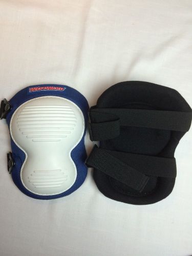 Westward Non-Marring Knee Pads 6NE70 Slip Resistant With Dual Straps Blue/White