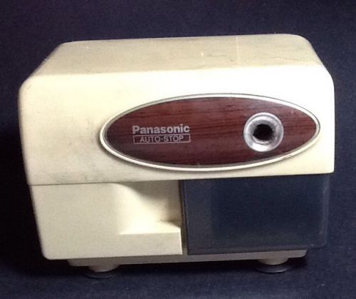 Vintage ELECTRIC PENCIL SHARPENER-AUTO STOP &#034;PANASONIC KP-310. Gray